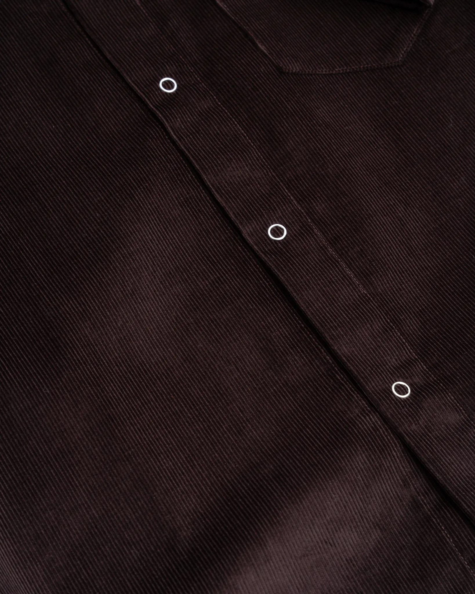 WORKSHOP SHIRT - DARK BROWN COTTON CORDUROY sold by James Coward product image thumbnail 5