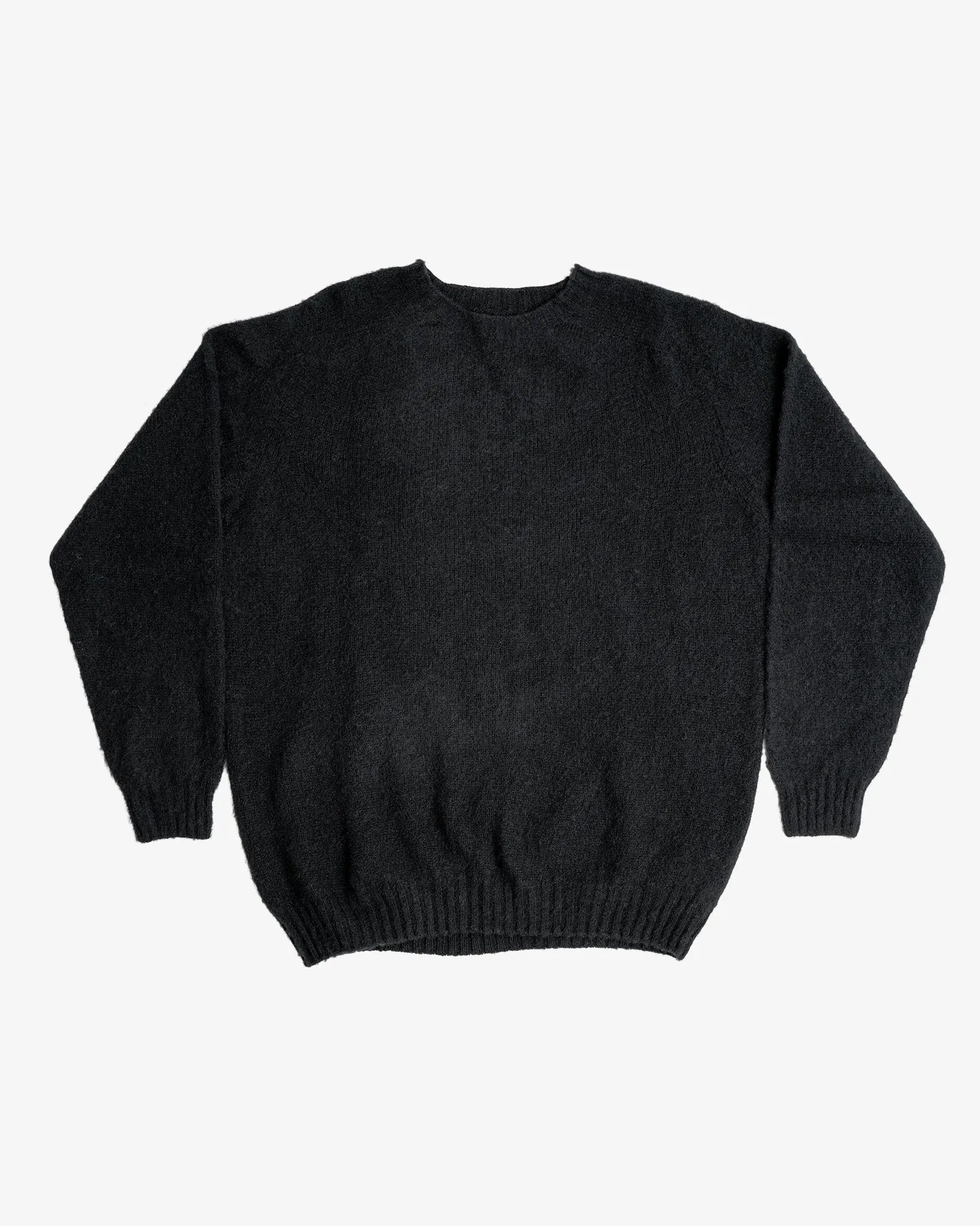 FITZROY SWEATER - DOUBLE BRUSHED BLACK sold by James Coward