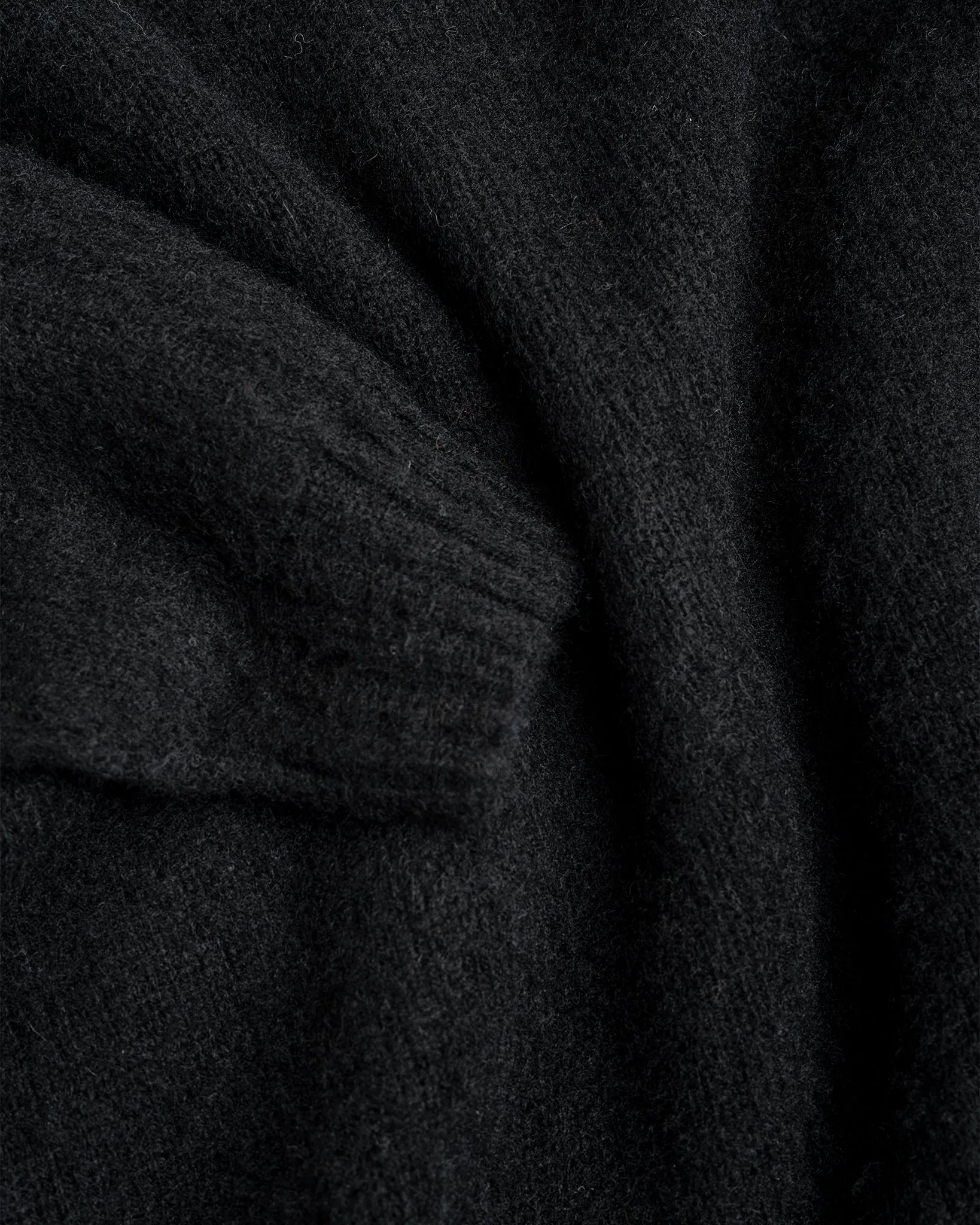 FITZROY SWEATER - DOUBLE BRUSHED BLACK sold by James Coward product image thumbnail 2