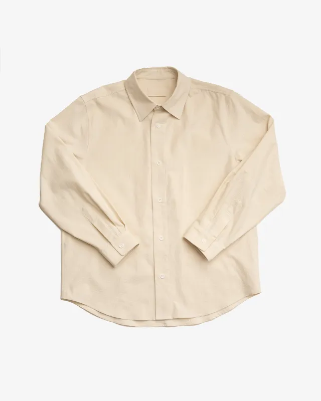 FILTER SHIRT - OFF WHITE RIPPLE CORDUROY sold by James Coward