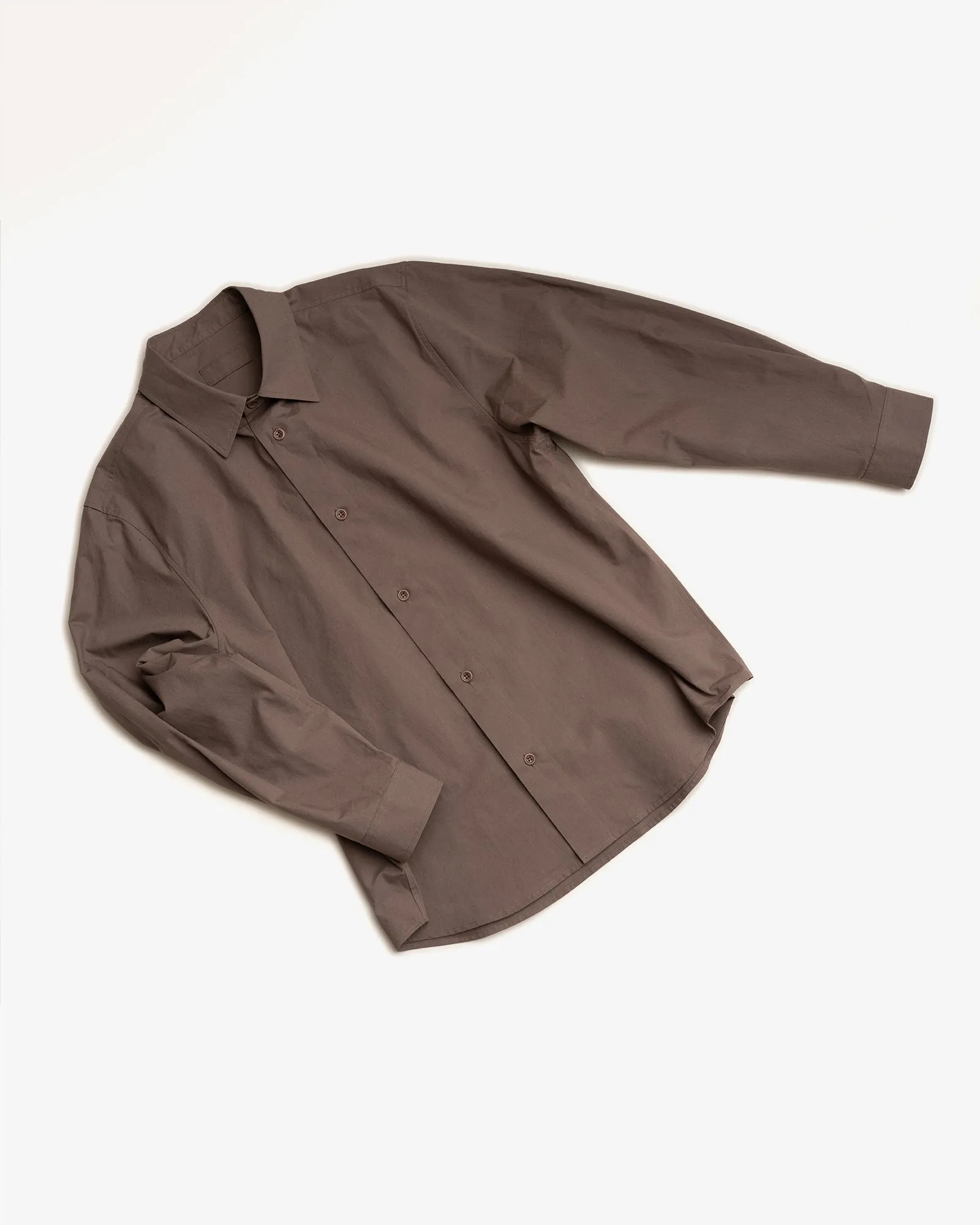 FILTER SHIRT - TAUPE COTTON/WASHI TYPEWRITER sold by James Coward product image thumbnail 4