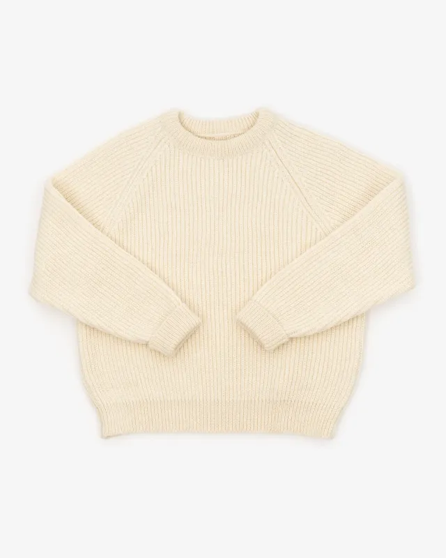FINISTERRE SWEATER - ECRU made by James Coward