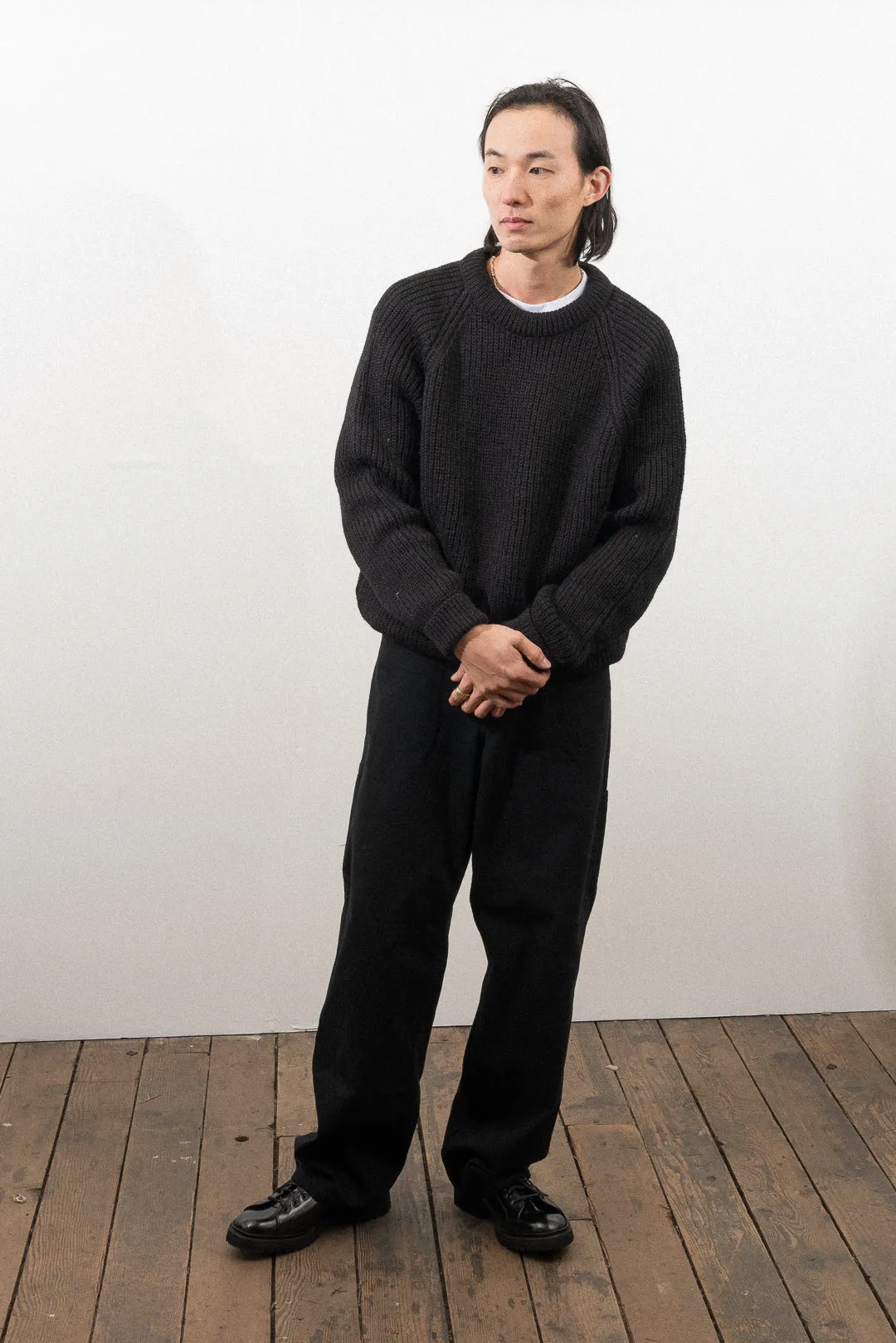 FINISTERRE SWEATER - BLACK sold by James Coward product image thumbnail 4