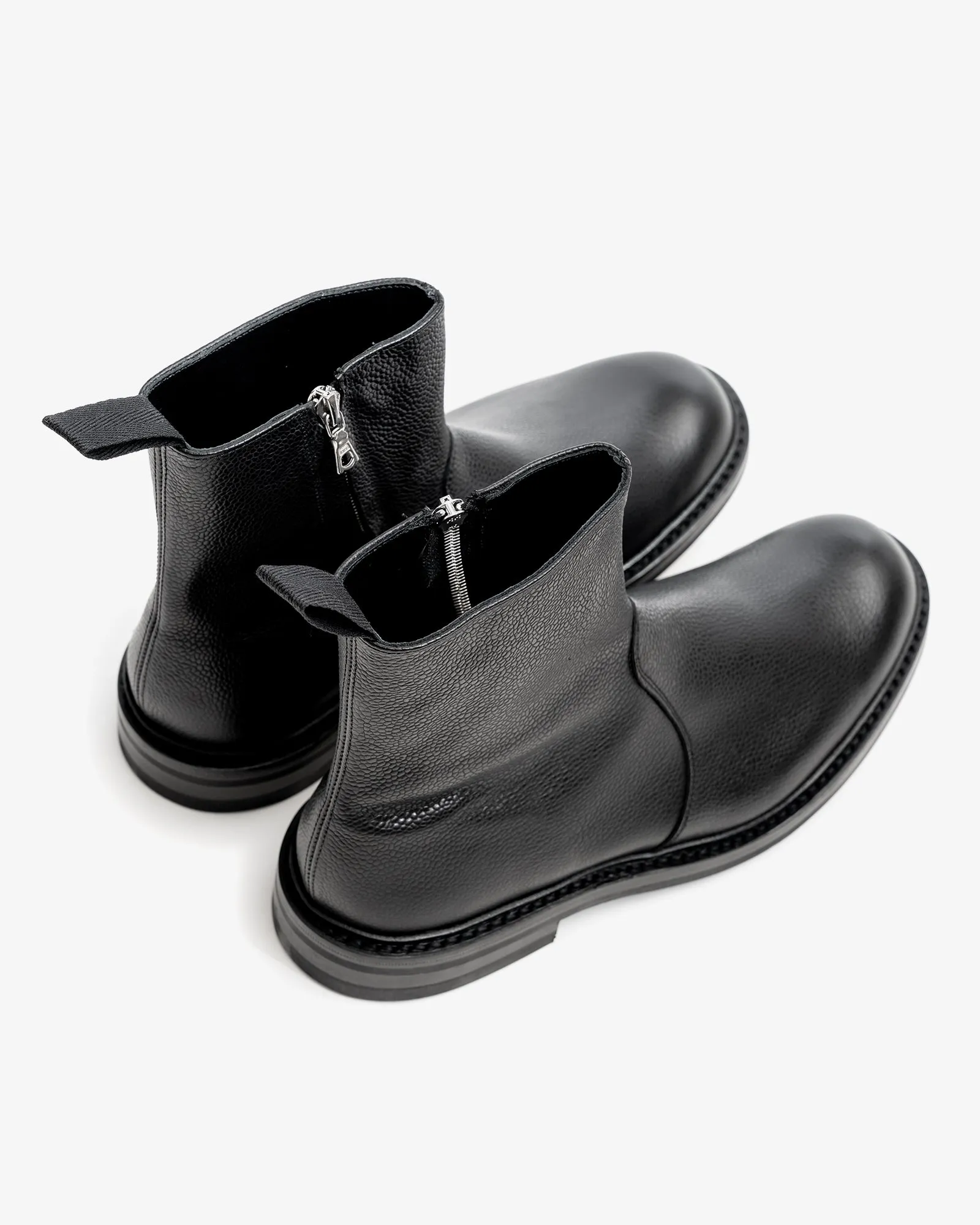SPADE BOOT - BLACK SCOTCH GRAIN LEATHER sold by James Coward product image thumbnail 3