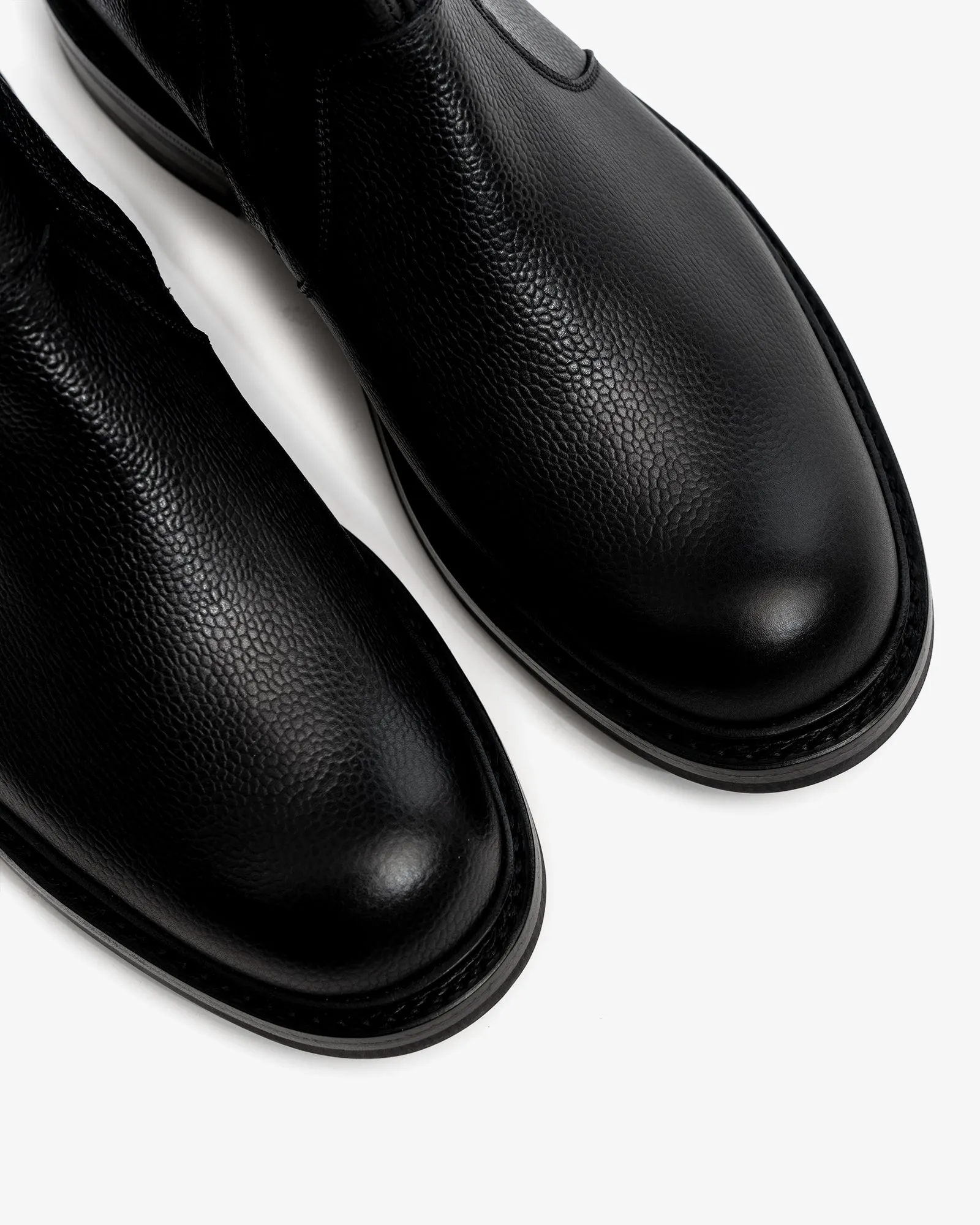 SPADE BOOT - BLACK SCOTCH GRAIN LEATHER sold by James Coward product image thumbnail 5