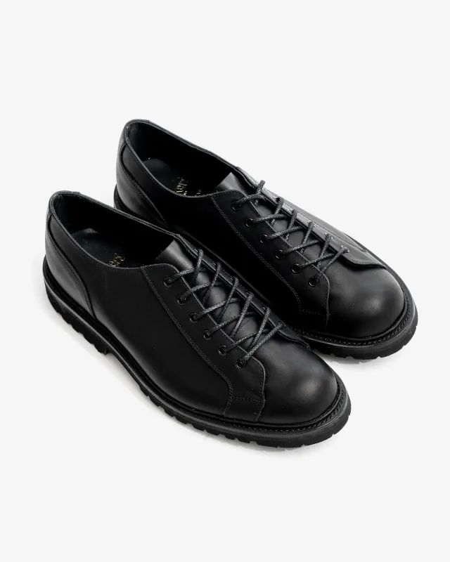 MONKEY SHOE - BLACK PAMPUS LEATHER sold by James Coward