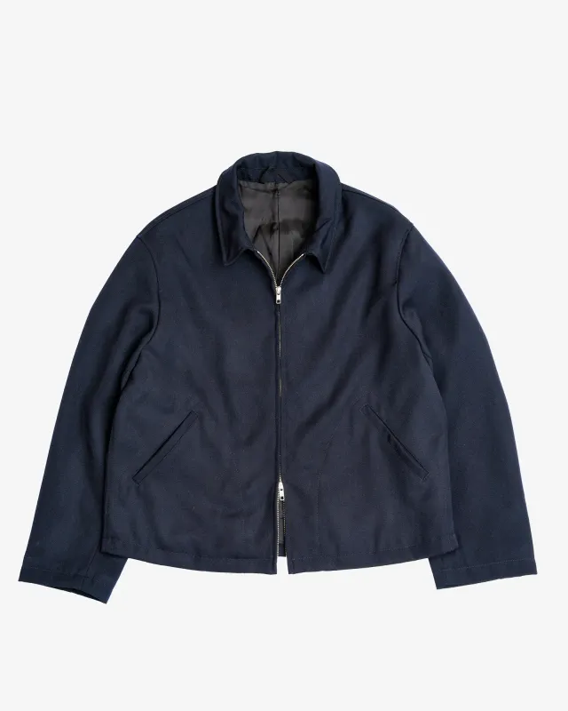 SITE JACKET - DARK NAVY HEAVYWEIGHT WOOL GABARDINE sold by James Coward