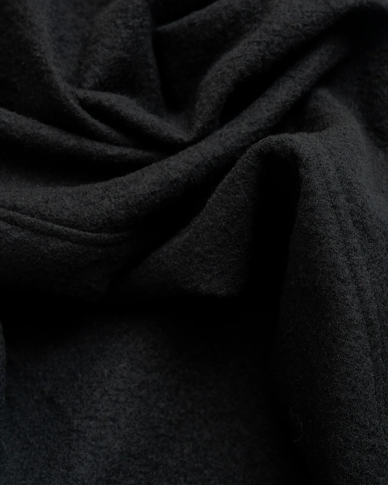 CARRY ON PANT - PIECE DYED BLACK WOOL FLANNEL sold by James Coward product image thumbnail 4