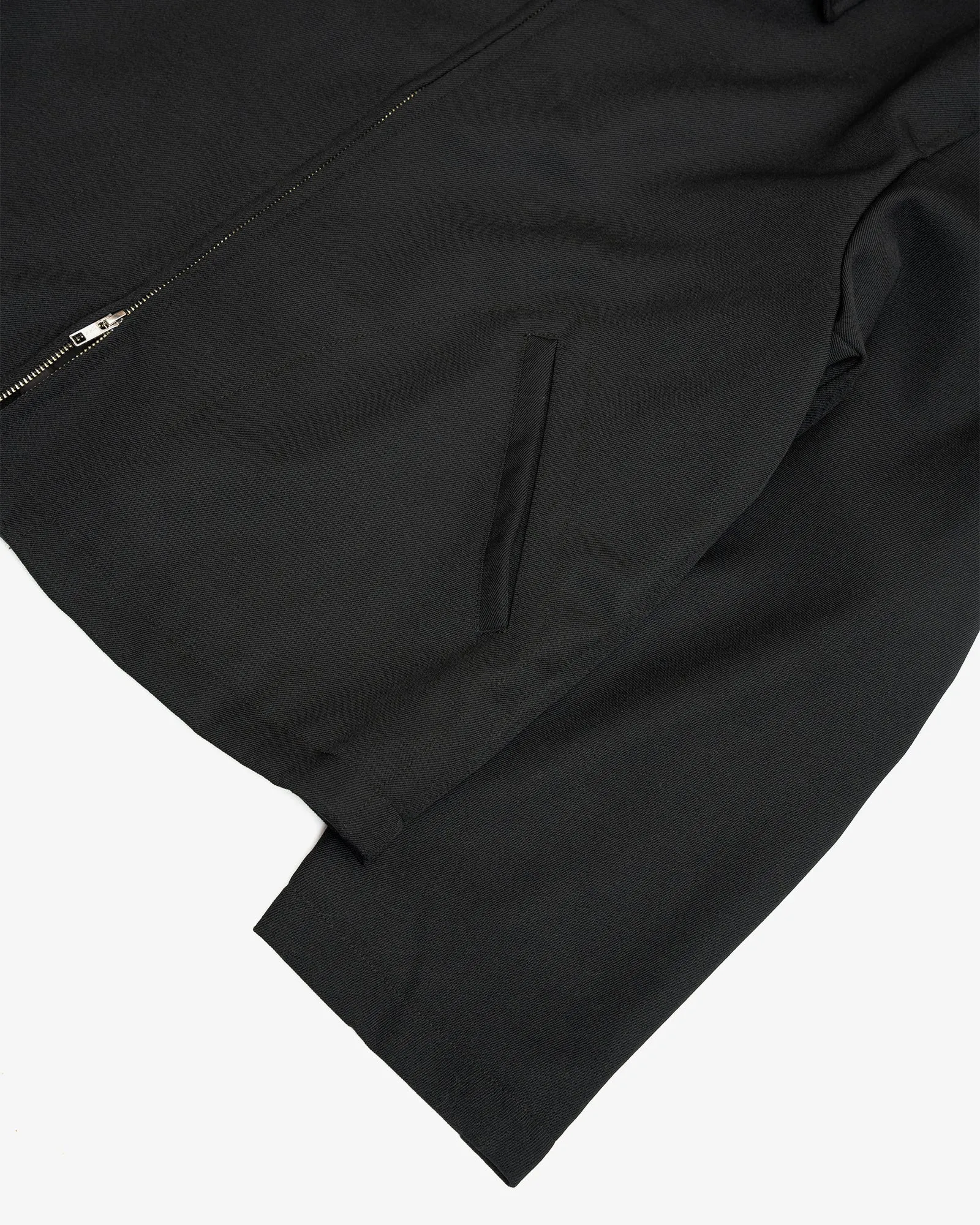 SITE JACKET - BLACK HEAVYWEIGHT WOOL GABARDINE sold by James Coward product image thumbnail 4