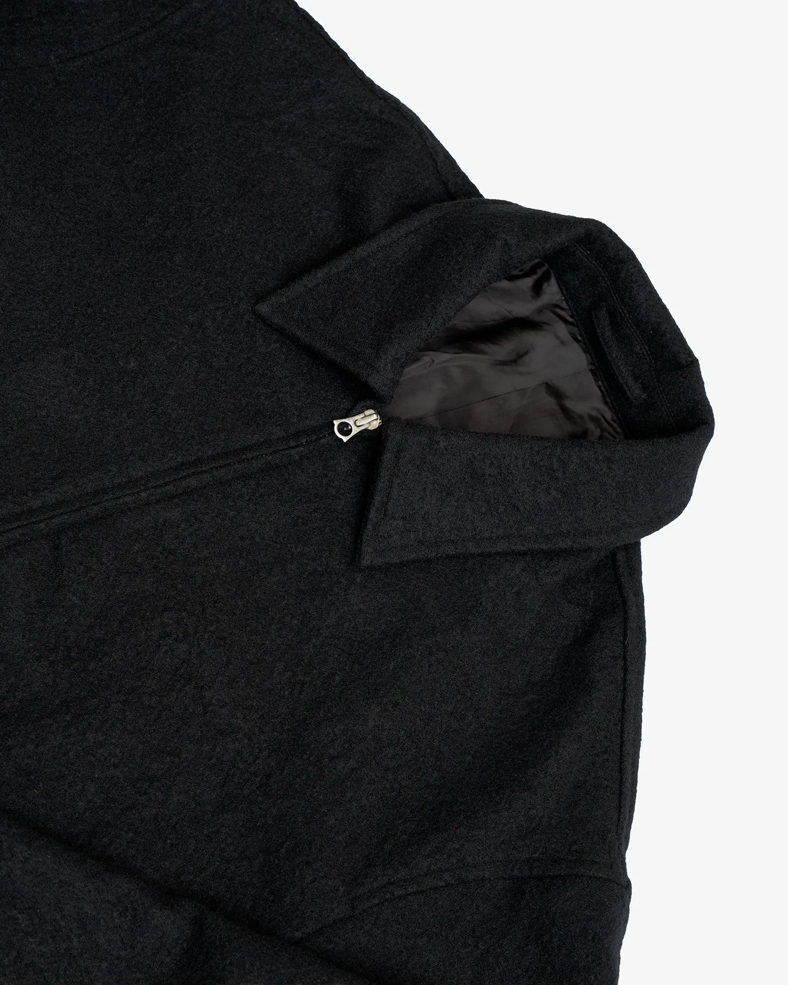 MACHINE JACKET - PIECE DYED BLACK WOOL FLANNEL sold by James Coward product image thumbnail 3