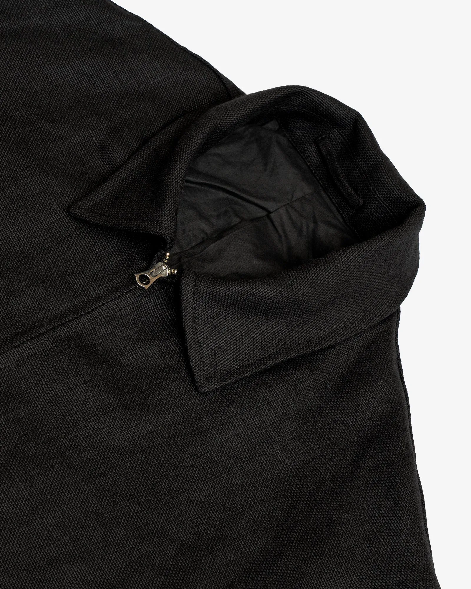 MACHINE JACKET - BLACK BELGIAN LINEN sold by James Coward product image thumbnail 3