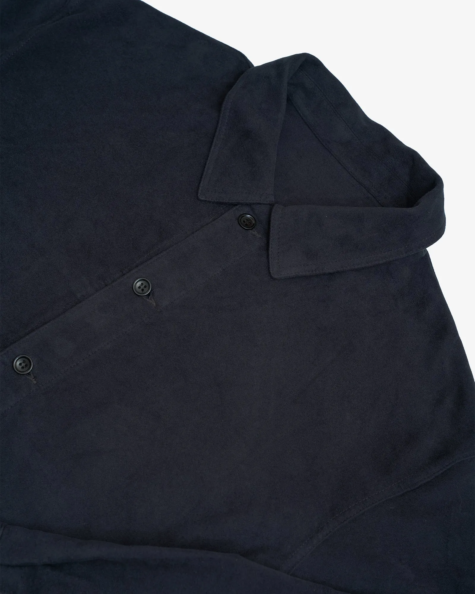 SIGNAL SHIRT - DARK NAVY COTTON MOLESKIN sold by James Coward product image thumbnail 2
