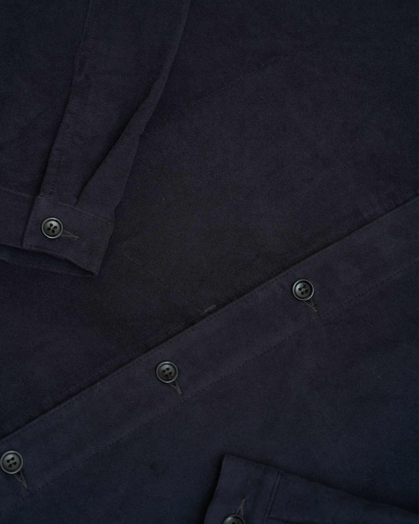 SIGNAL SHIRT - DARK NAVY COTTON MOLESKIN sold by James Coward product image thumbnail 3