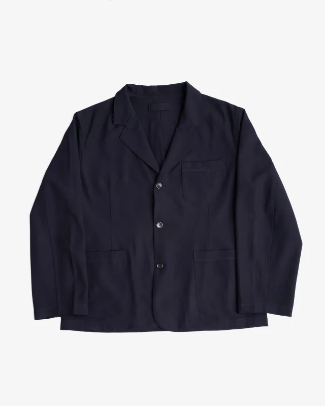 CARRY ON JACKET - DARK NAVY WOOL GABARDINE sold by James Coward