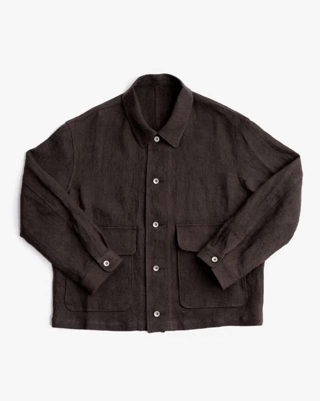 REPLICA JACKET - WENGE JAPANESE LINEN made by James Coward