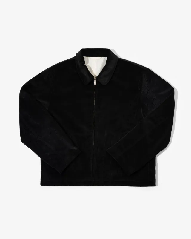 SITE JACKET - BLACK ITALIAN 10 WALE CORDUROY made by James Coward
