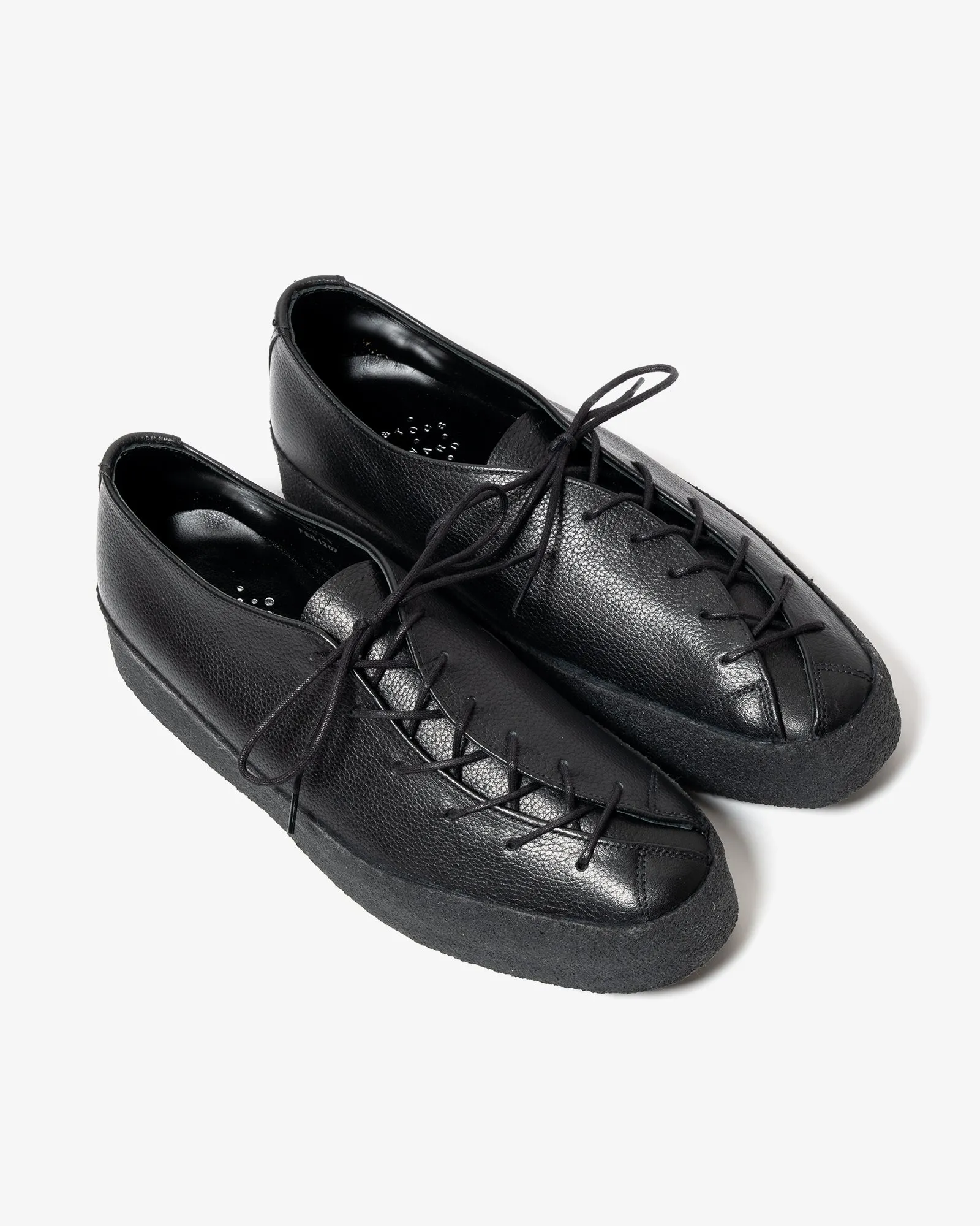 BANANA SHOE - BLACK GRAIN LEATHER sold by James Coward
