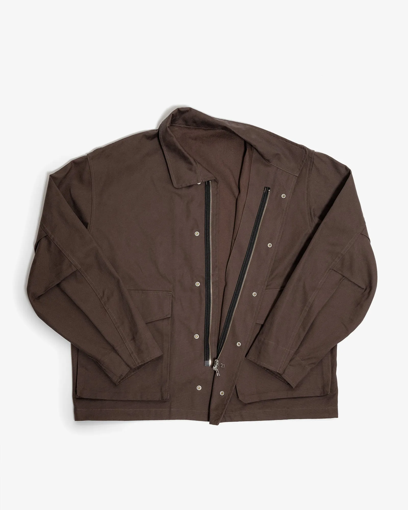 SIX JACKET - BROWN COTTON CANVAS sold by James Coward product image thumbnail 3
