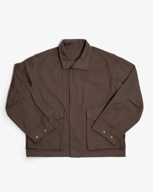 SIX JACKET - BROWN COTTON CANVAS made by James Coward