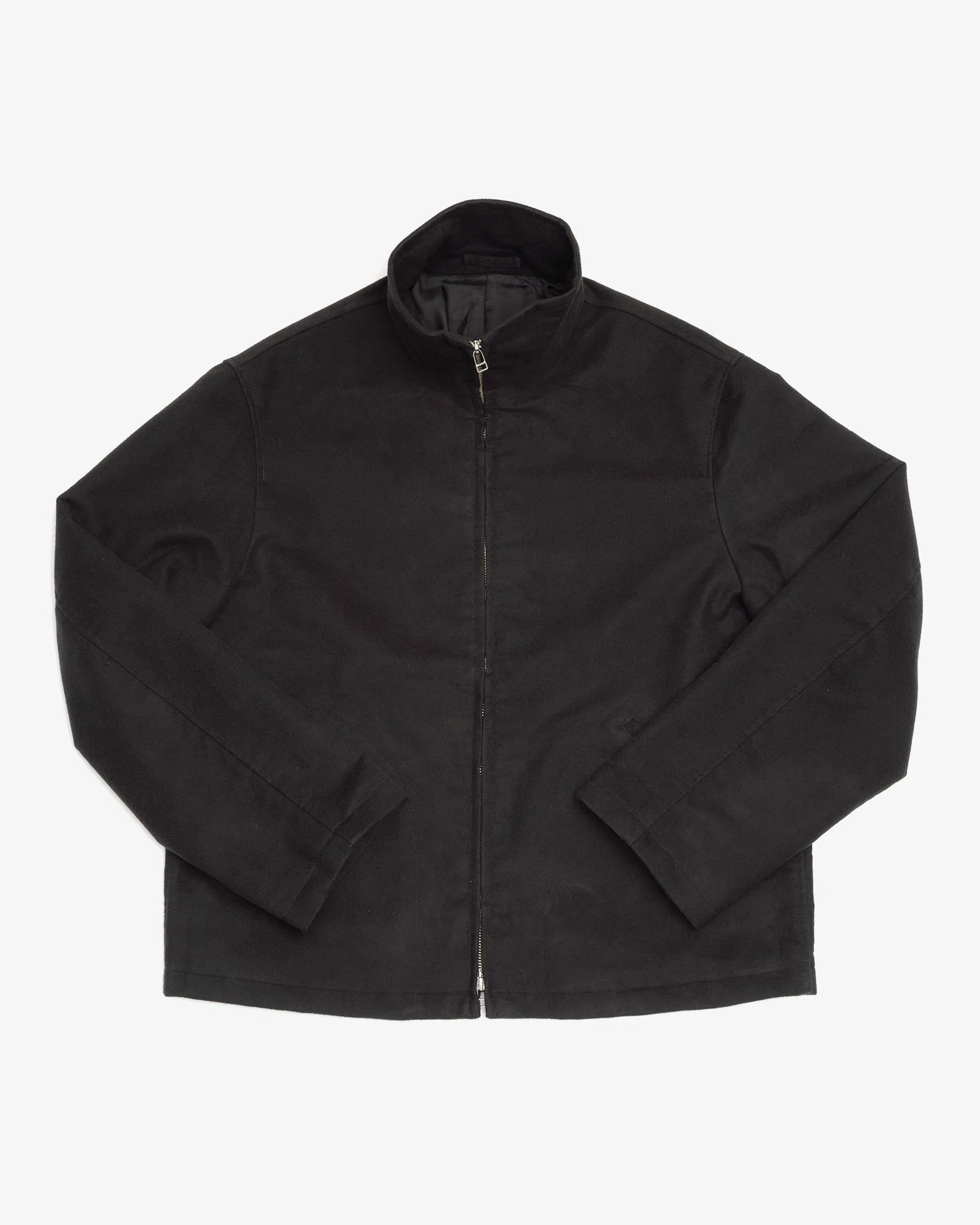 CIRCUIT JACKET - BLACK COTTON/SILK MOLESKIN sold by James Coward product image thumbnail 3