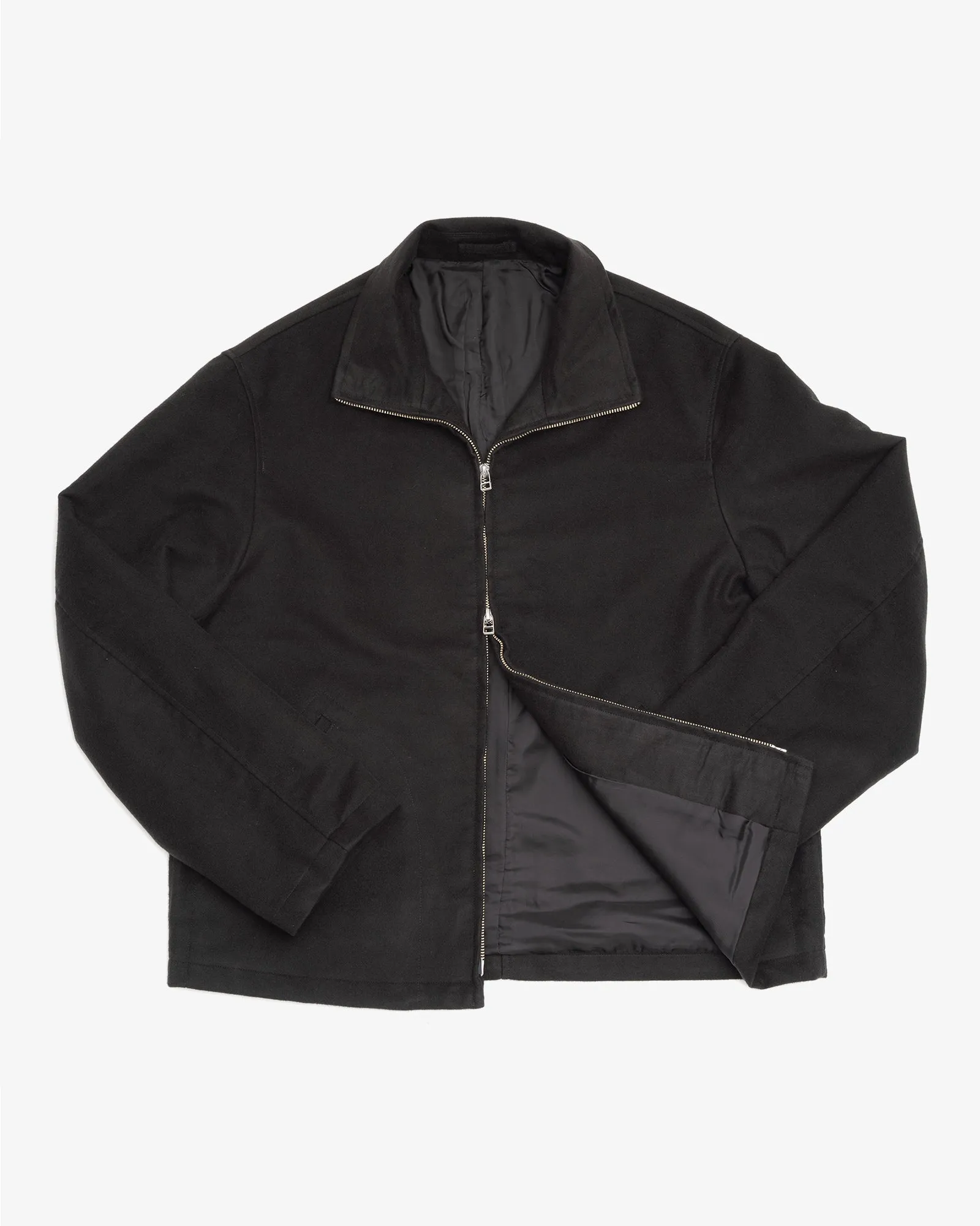 CIRCUIT JACKET - BLACK COTTON/SILK MOLESKIN sold by James Coward product image thumbnail 5