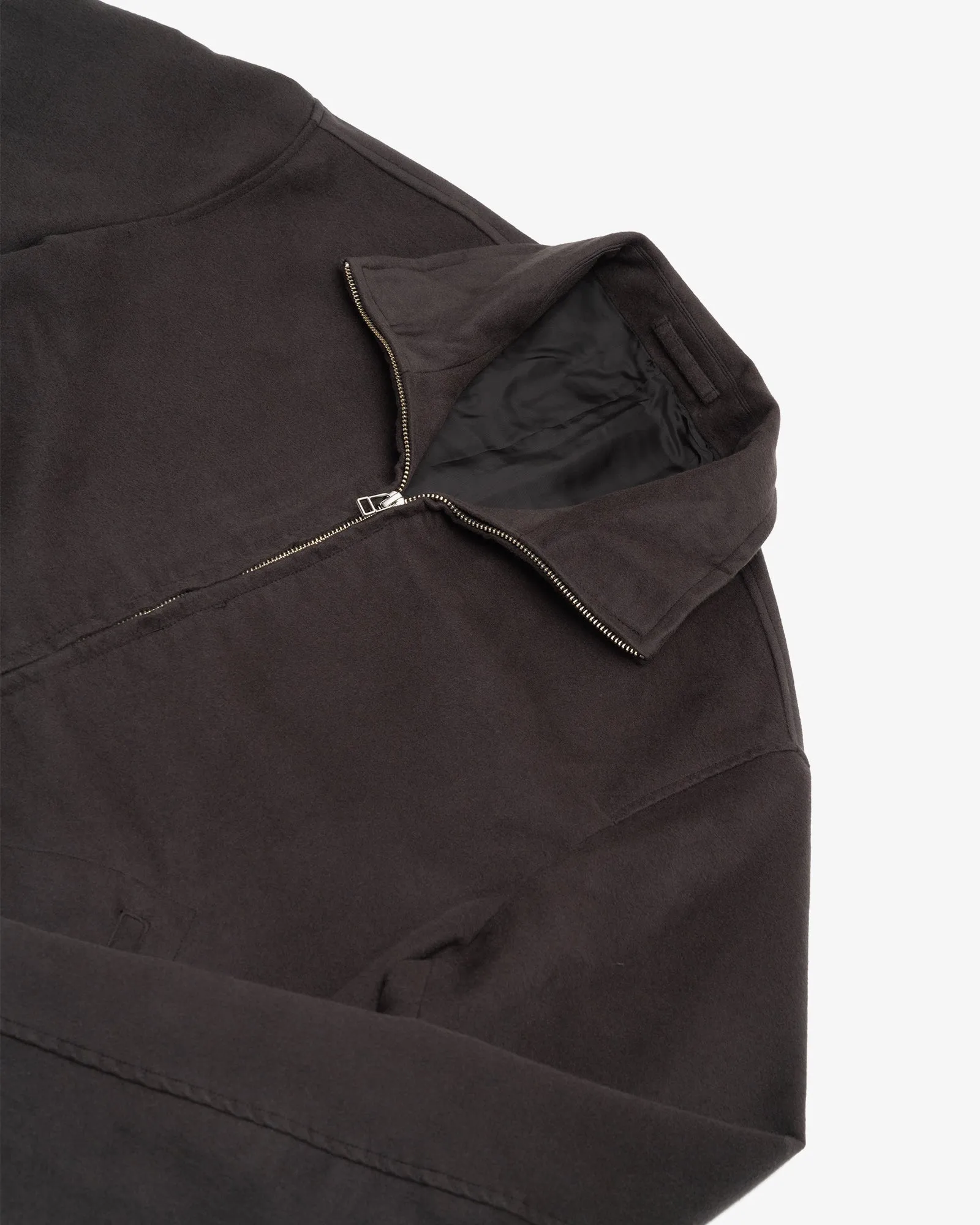 CIRCUIT JACKET - CHARCOAL COTTON/SILK MOLESKIN sold by James Coward product image thumbnail 4