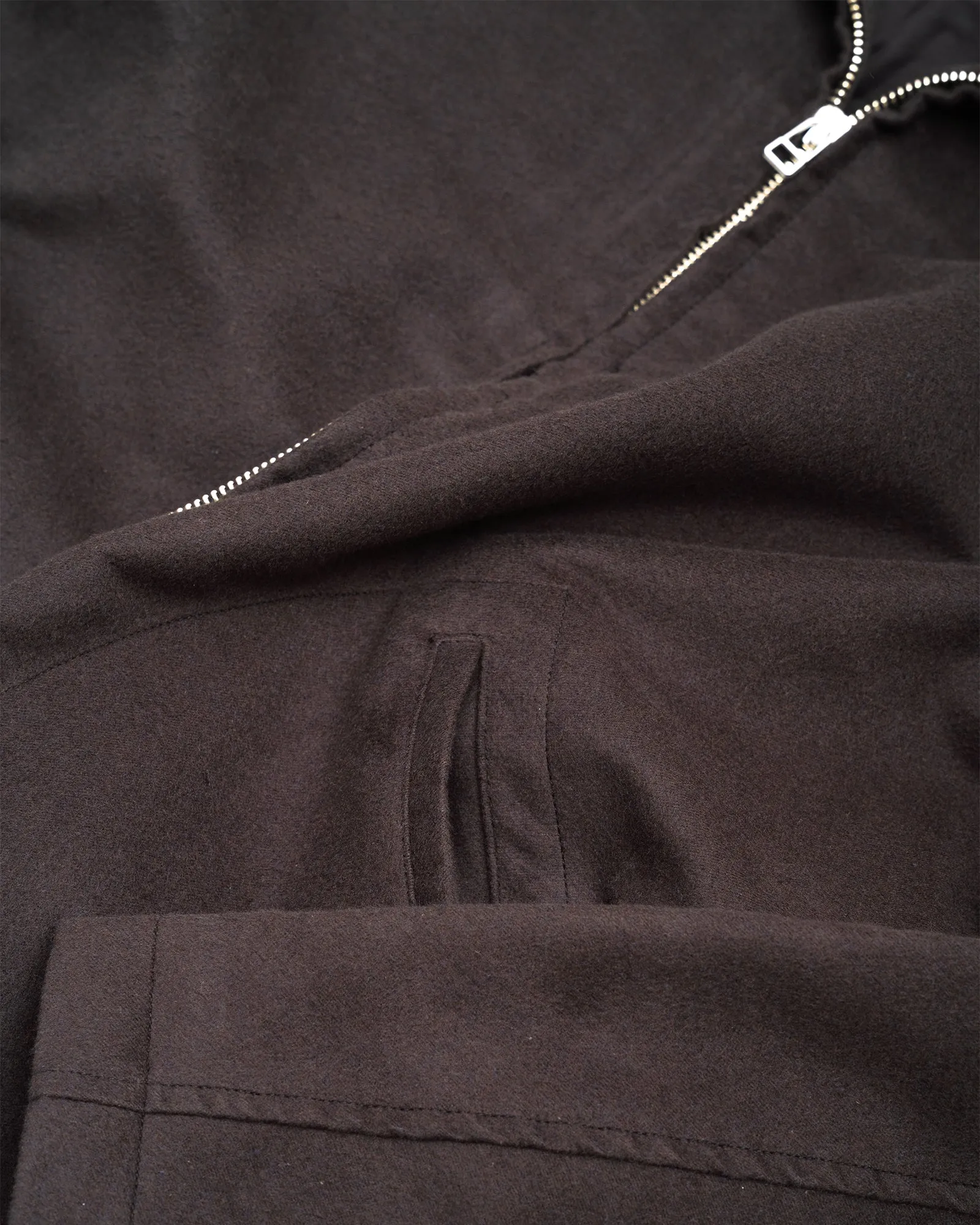 CIRCUIT JACKET - CHARCOAL COTTON/SILK MOLESKIN sold by James Coward product image thumbnail 3