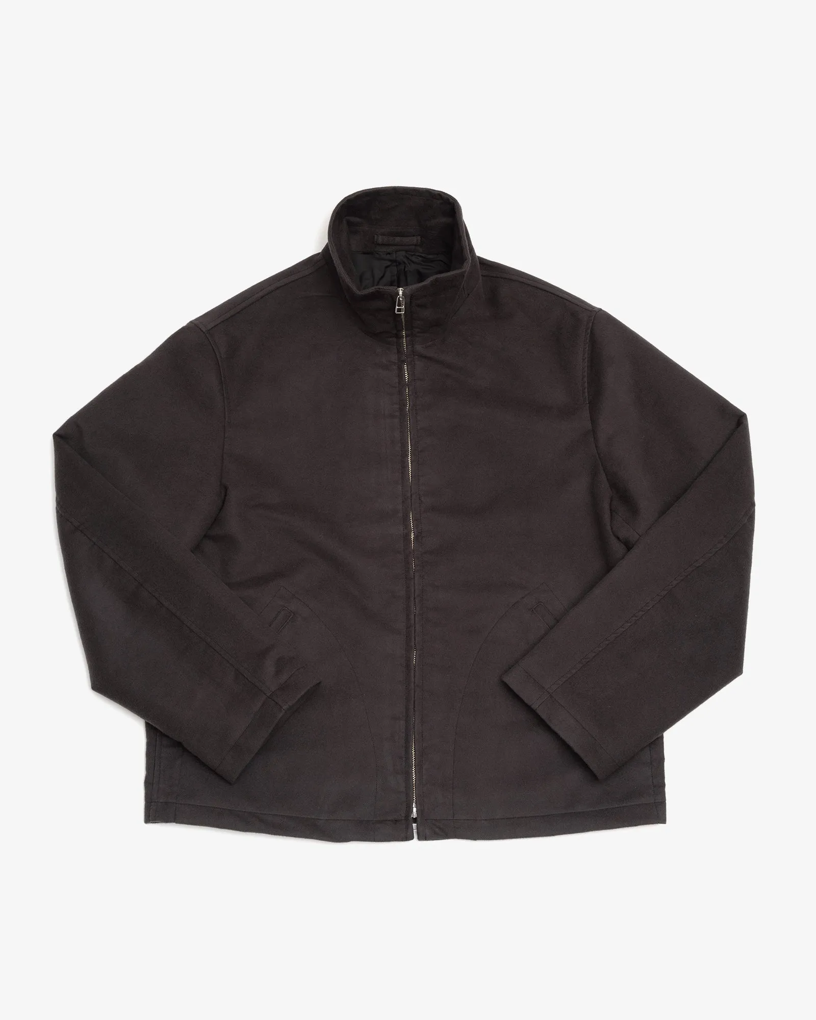 CIRCUIT JACKET - CHARCOAL COTTON/SILK MOLESKIN sold by James Coward product image thumbnail 5