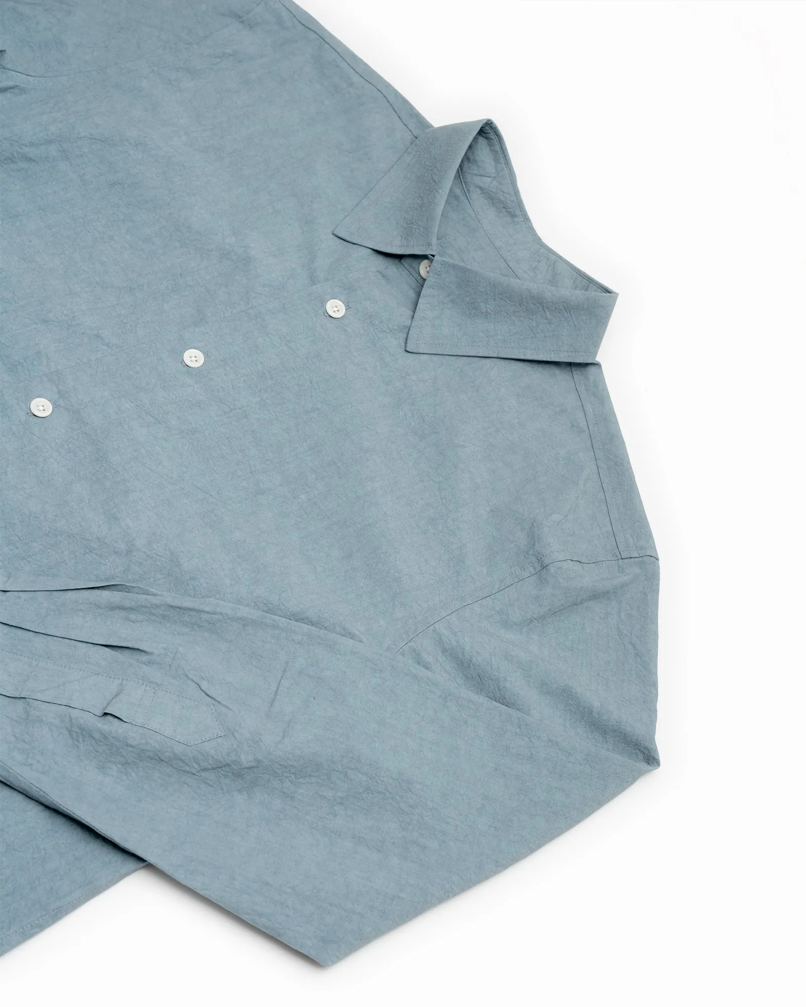 FILTER SHIRT - LIGHT BLUE SUN DRIED TYPEWRITER CLOTH sold by James Coward product image thumbnail 2