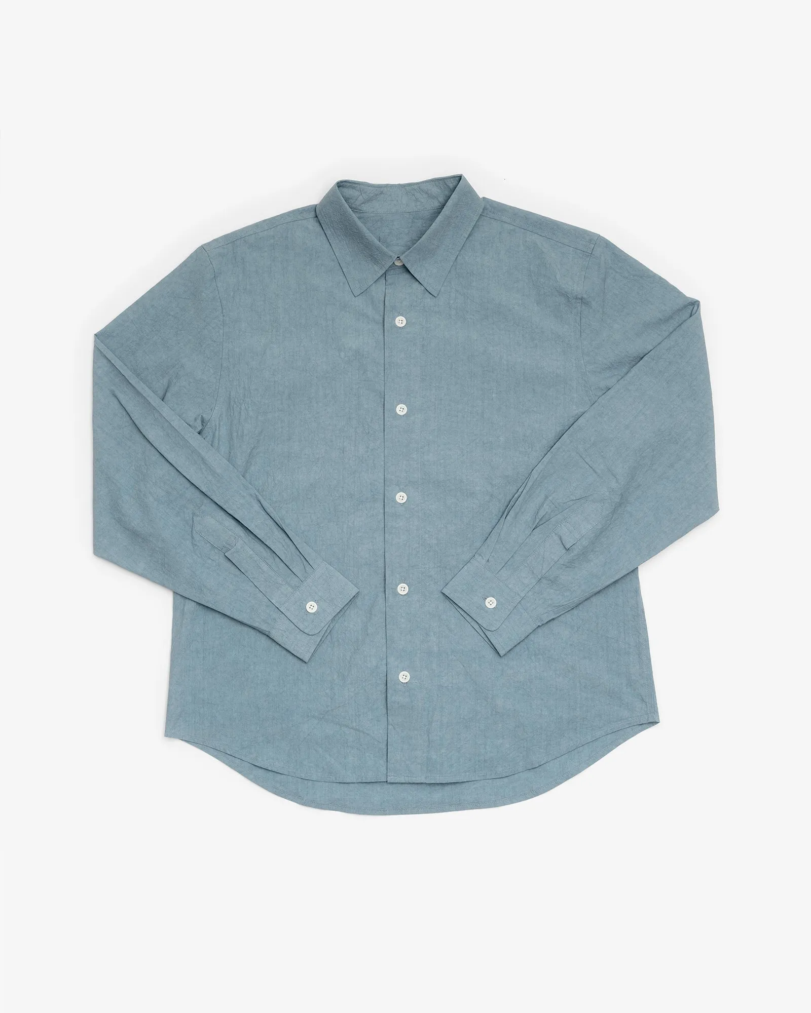 FILTER SHIRT - LIGHT BLUE SUN DRIED TYPEWRITER CLOTH sold by James Coward