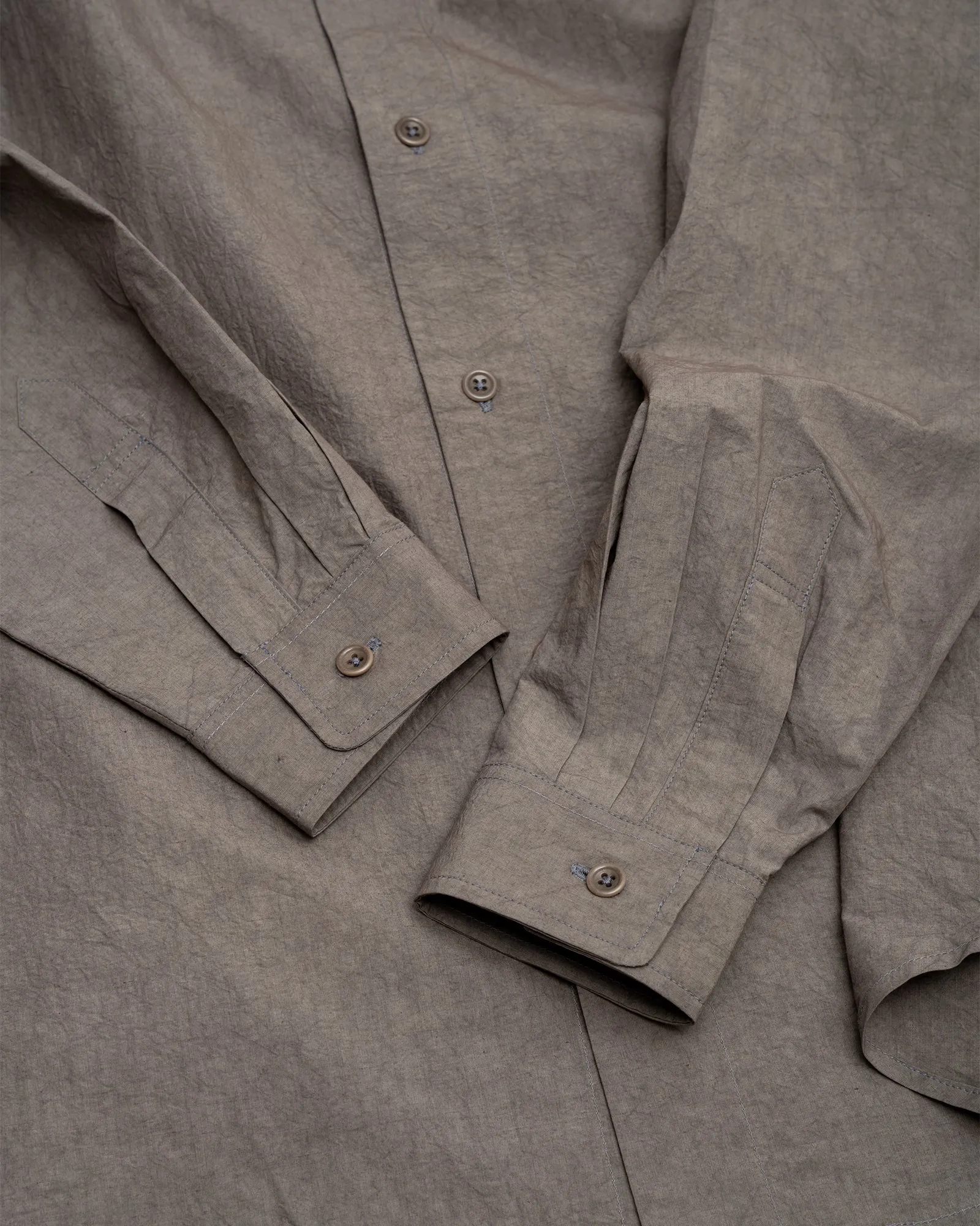 FILTER SHIRT - GREY SUN DRIED TYPEWRITER CLOTH sold by James Coward product image thumbnail 3