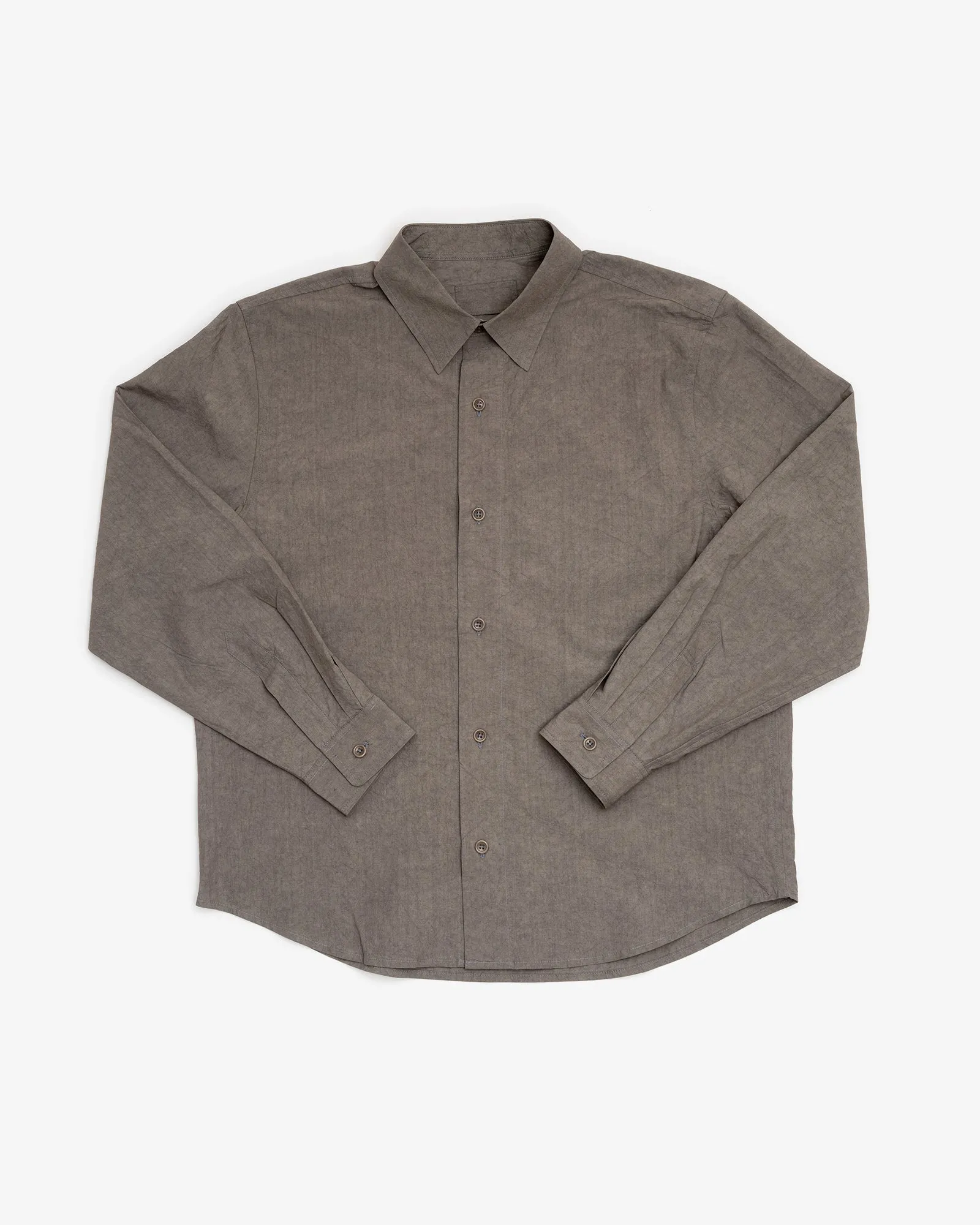 FILTER SHIRT - GREY SUN DRIED TYPEWRITER CLOTH sold by James Coward