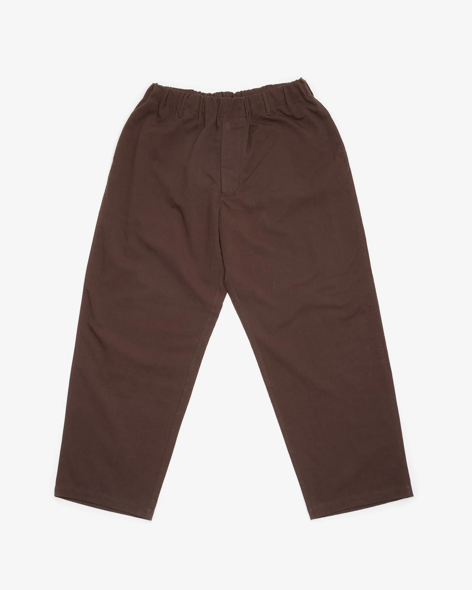 CARRY ON PANT - DARK BROWN COTTON/WOOL TWILL sold by James Coward