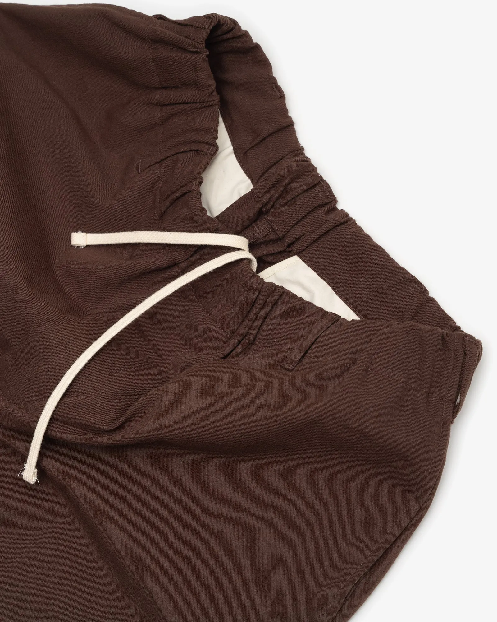 CARRY ON PANT - DARK BROWN COTTON/WOOL TWILL sold by James Coward product image thumbnail 2