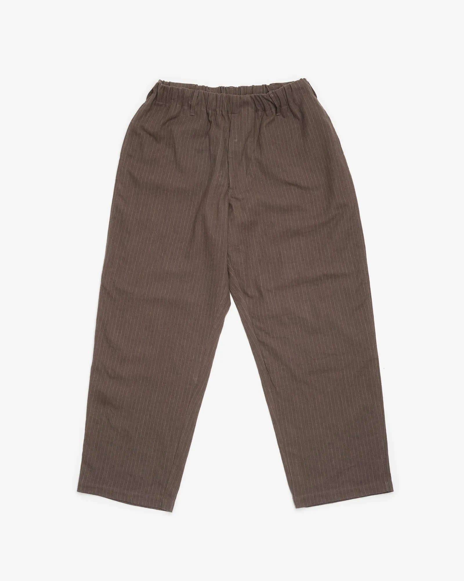 CARRY ON PANT - BROWN CHALKSTRIPE BRUSHED TWILL sold by James Coward