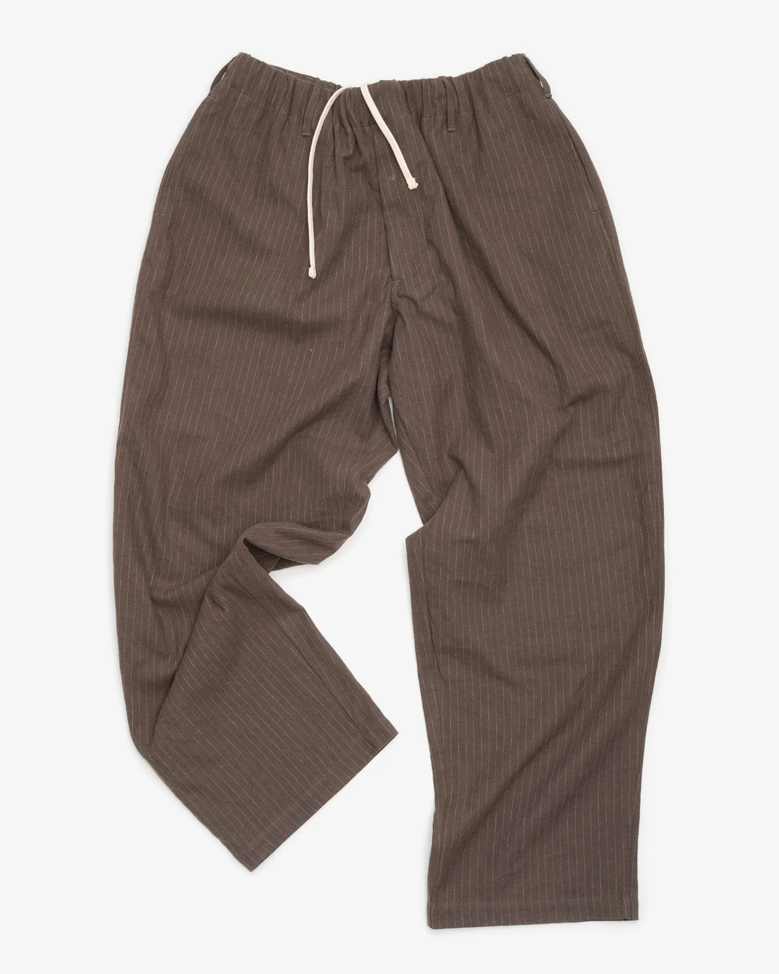 CARRY ON PANT - BROWN CHALKSTRIPE BRUSHED TWILL sold by James Coward product image thumbnail 5