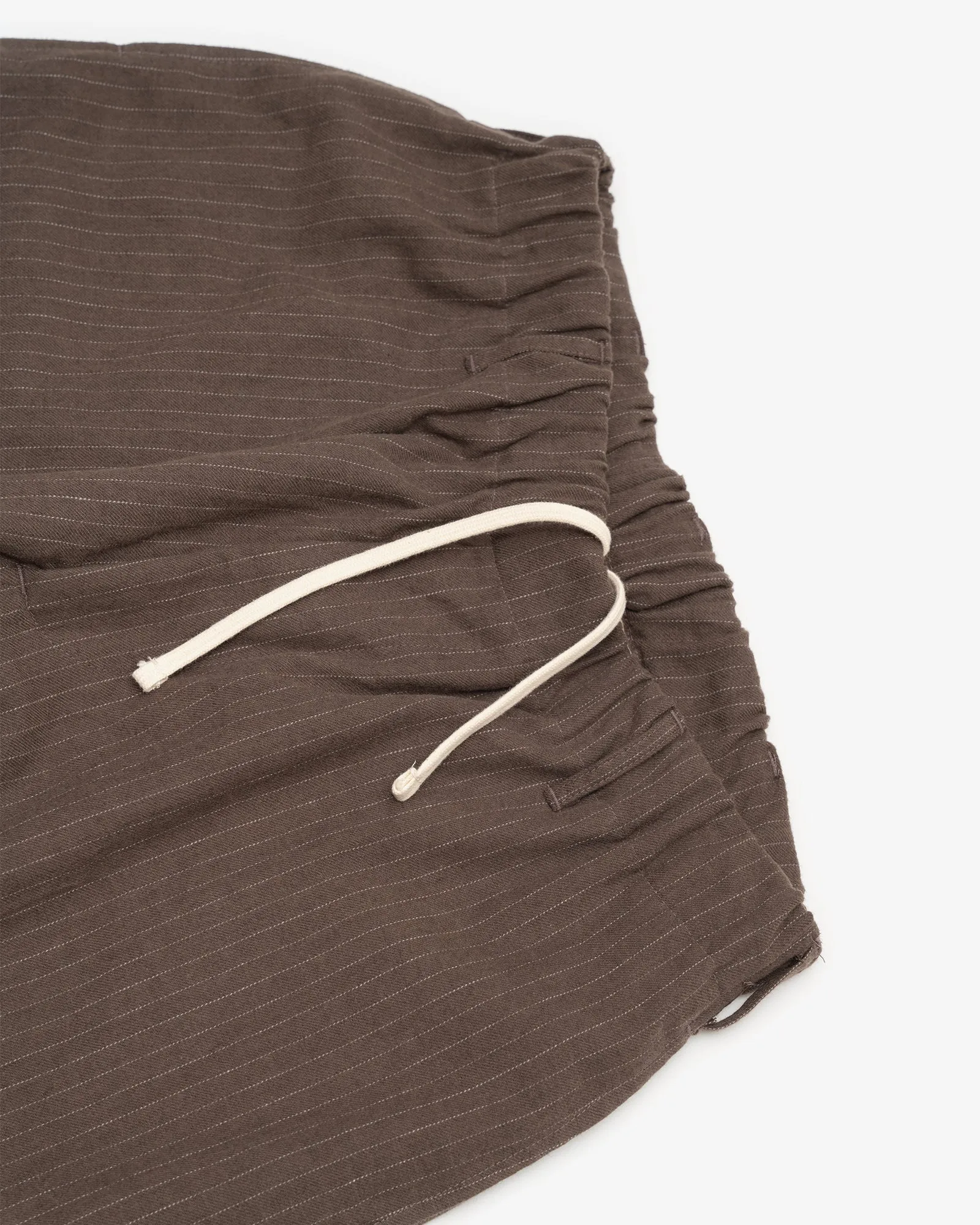 CARRY ON PANT - BROWN CHALKSTRIPE BRUSHED TWILL sold by James Coward product image thumbnail 2