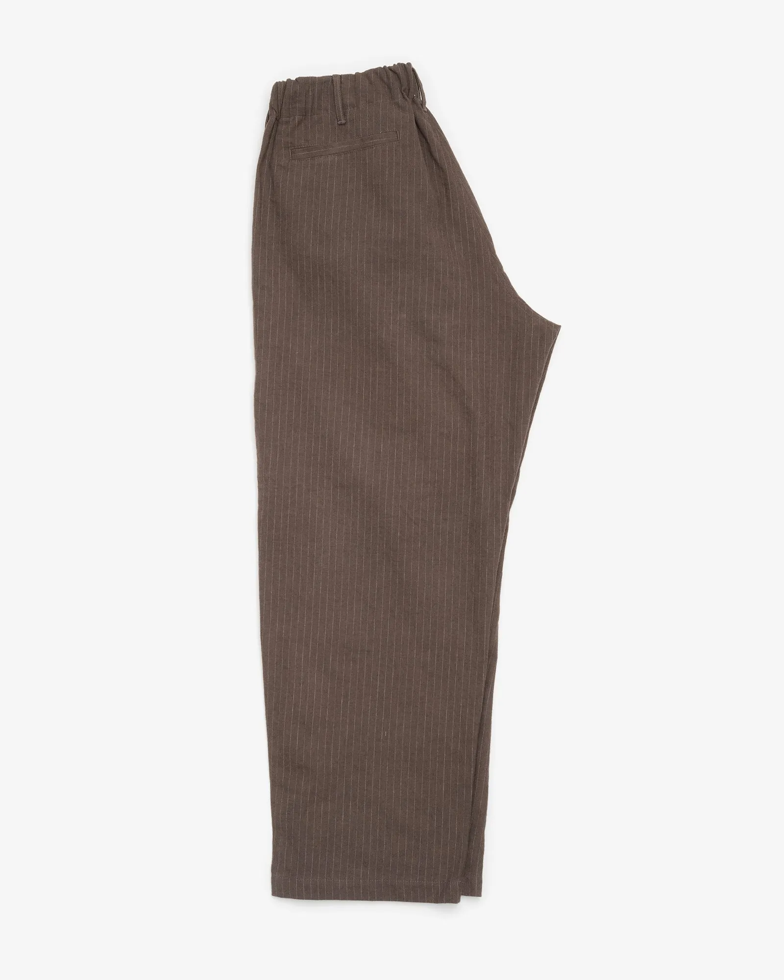 CARRY ON PANT - BROWN CHALKSTRIPE BRUSHED TWILL sold by James Coward product image thumbnail 3
