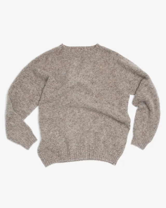 FITZROY SWEATER - DOUBLE BRUSHED SHALE made by James Coward