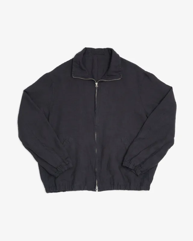 CIRCUIT JACKET - BLACK WASHED BELGIAN LINEN made by James Coward