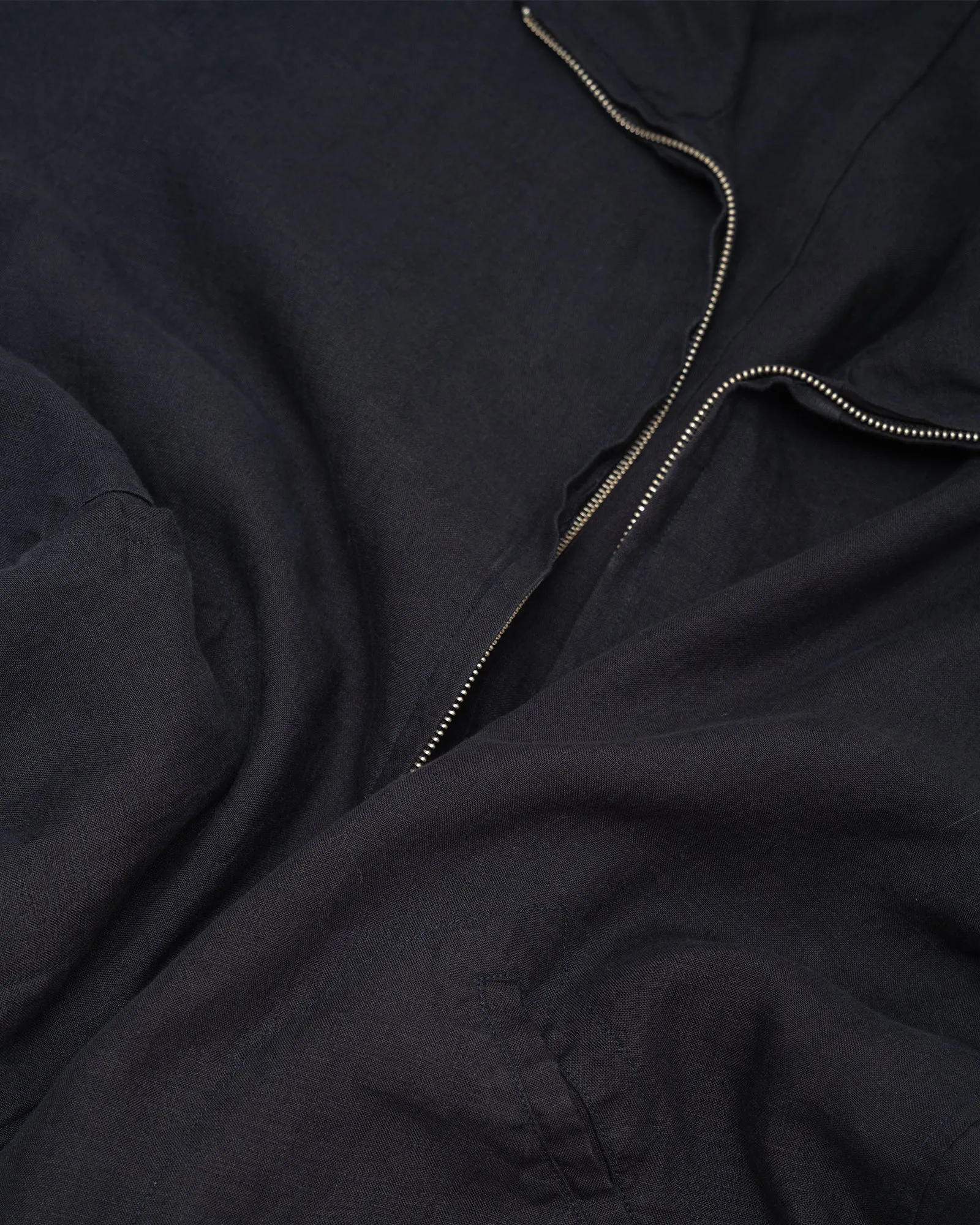 CIRCUIT JACKET - BLACK WASHED BELGIAN LINEN sold by James Coward product image thumbnail 4