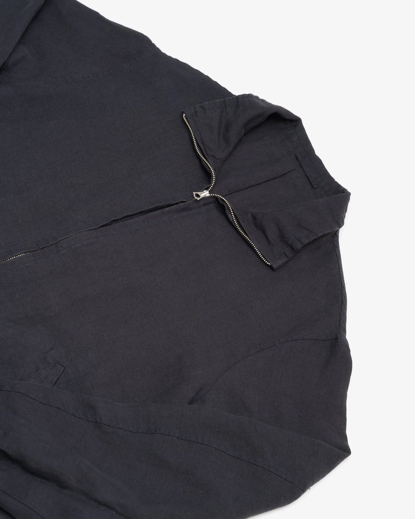 CIRCUIT JACKET - BLACK WASHED BELGIAN LINEN sold by James Coward product image thumbnail 3