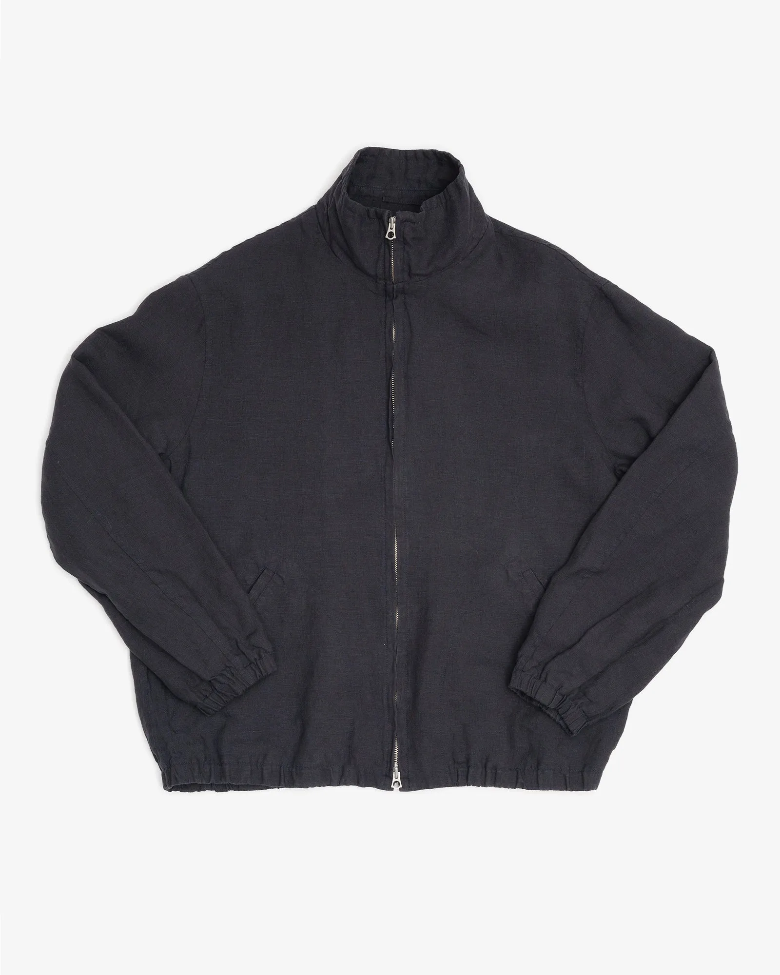 CIRCUIT JACKET - BLACK WASHED BELGIAN LINEN sold by James Coward product image thumbnail 5