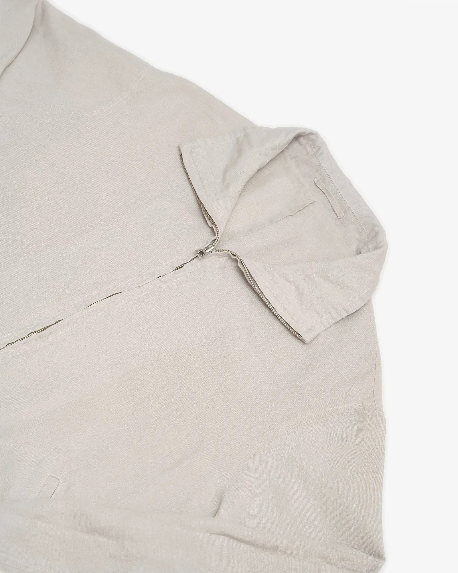 CIRCUIT JACKET - LIGHT GREY WASHED BELGIAN LINEN sold by James Coward product image thumbnail 3