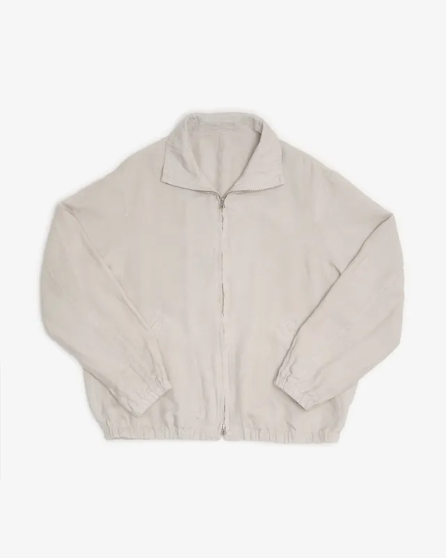CIRCUIT JACKET - LIGHT GREY WASHED BELGIAN LINEN made by James Coward