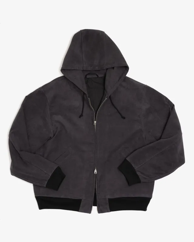 PARKA - GREY HEAVYWEIGHT MOLESKIN made by James Coward