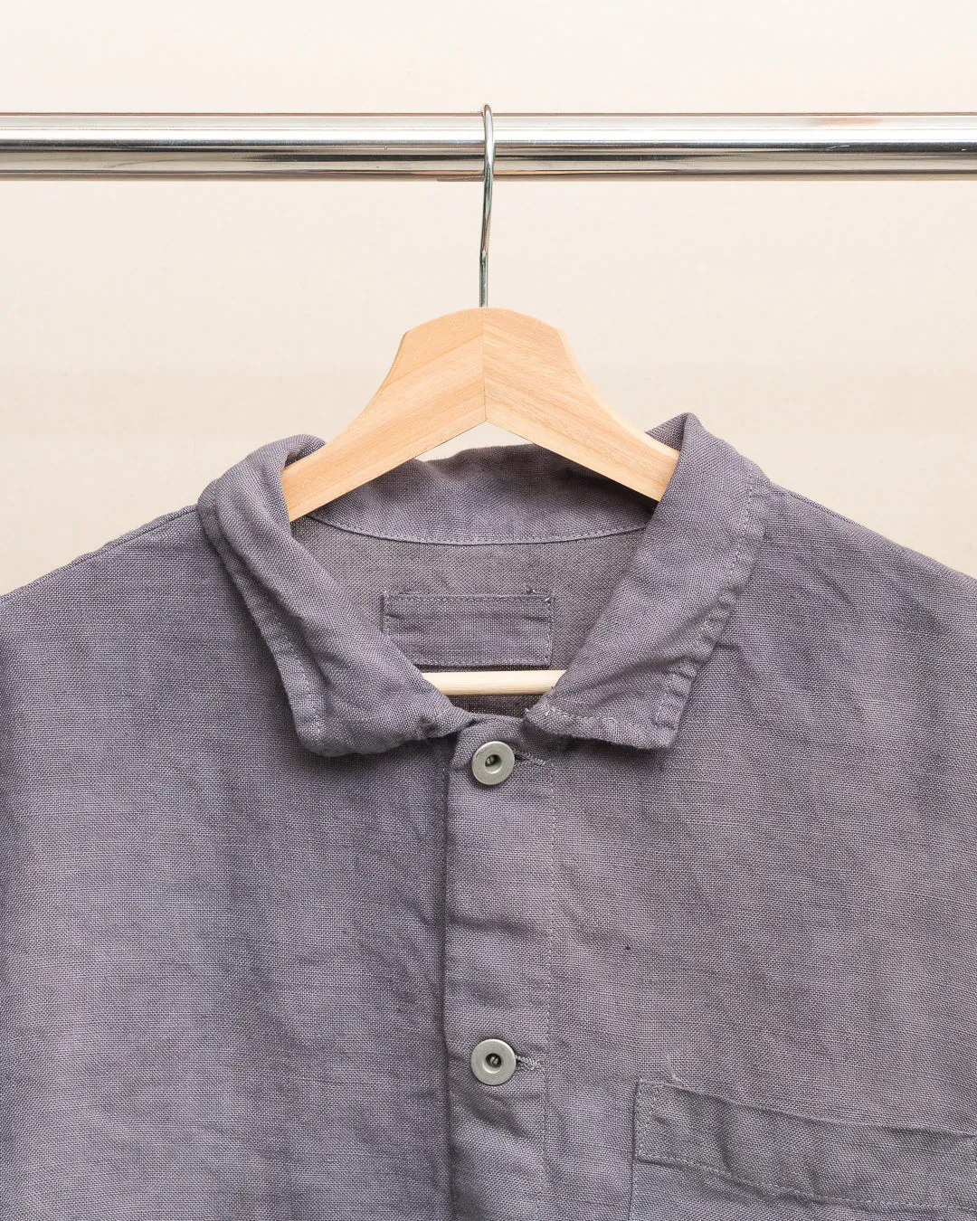 TRAVAIL SHIRT SHIRT - STUDIO DYED BELGIAN LINEN (SR037) sold by James Coward product image thumbnail 2