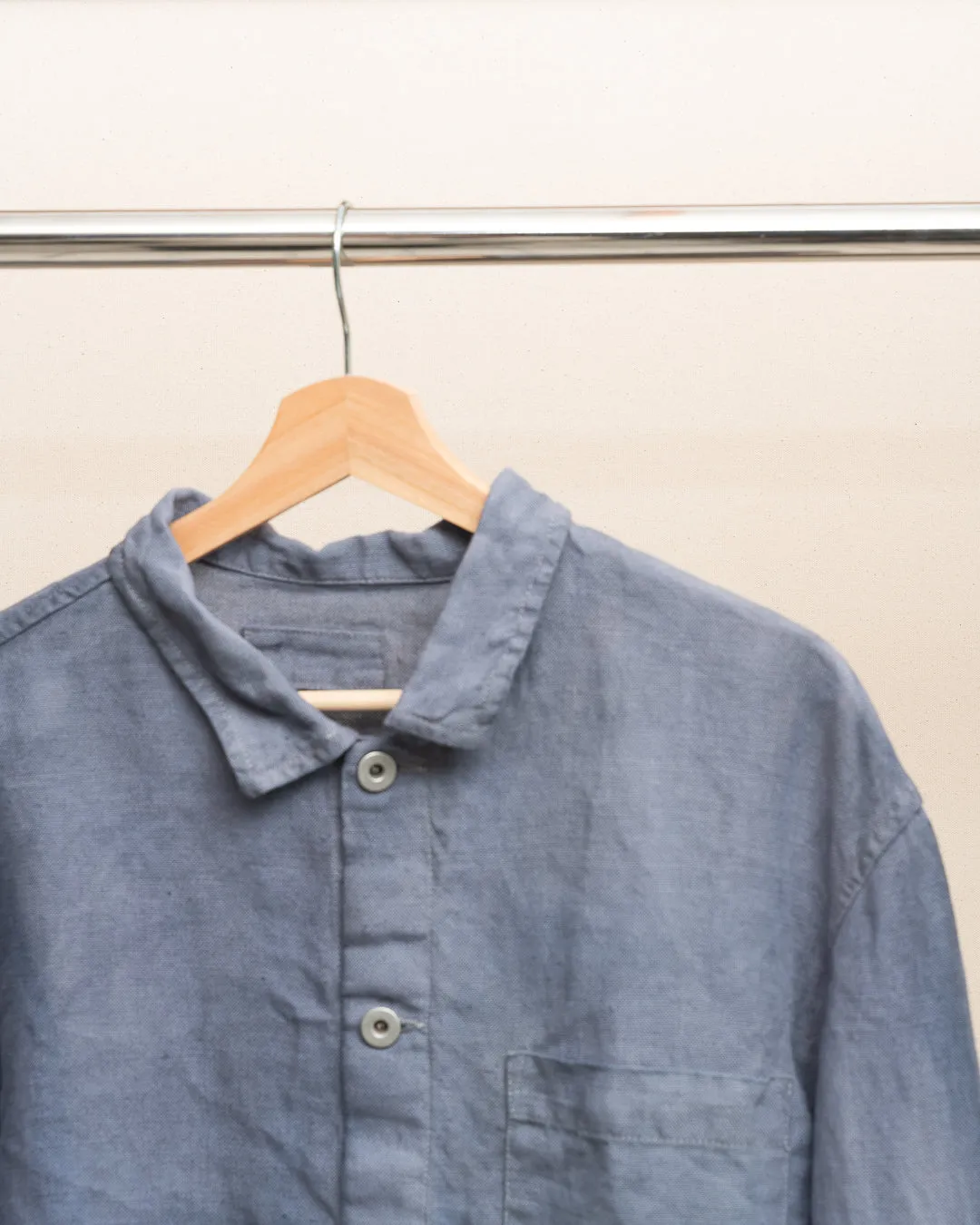 TRAVAIL SHIRT SHIRT - STUDIO DYED BELGIAN LINEN (SR040) sold by James Coward product image thumbnail 2