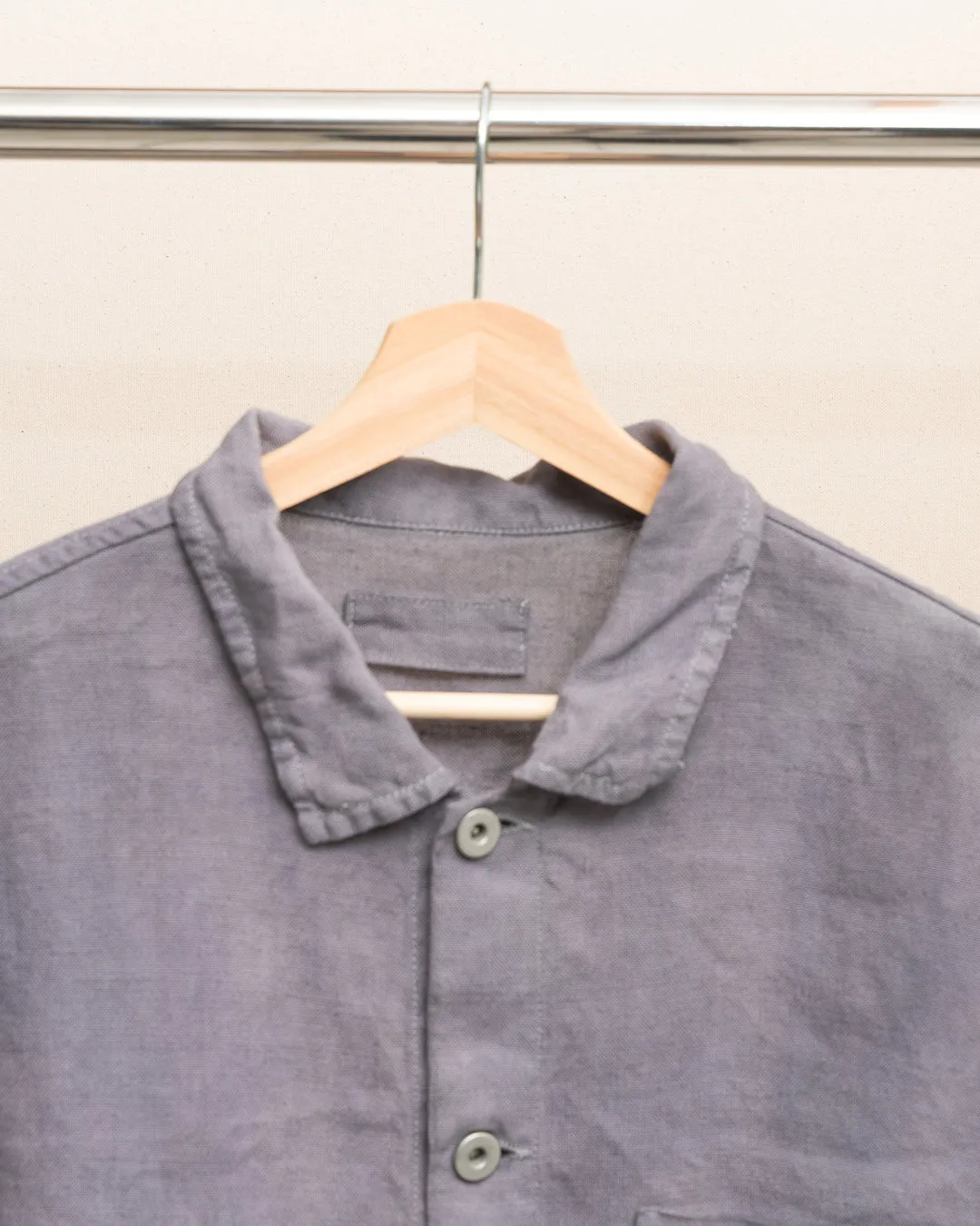 TRAVAIL SHIRT SHIRT - STUDIO DYED BELGIAN LINEN (SR039) sold by James Coward product image thumbnail 2