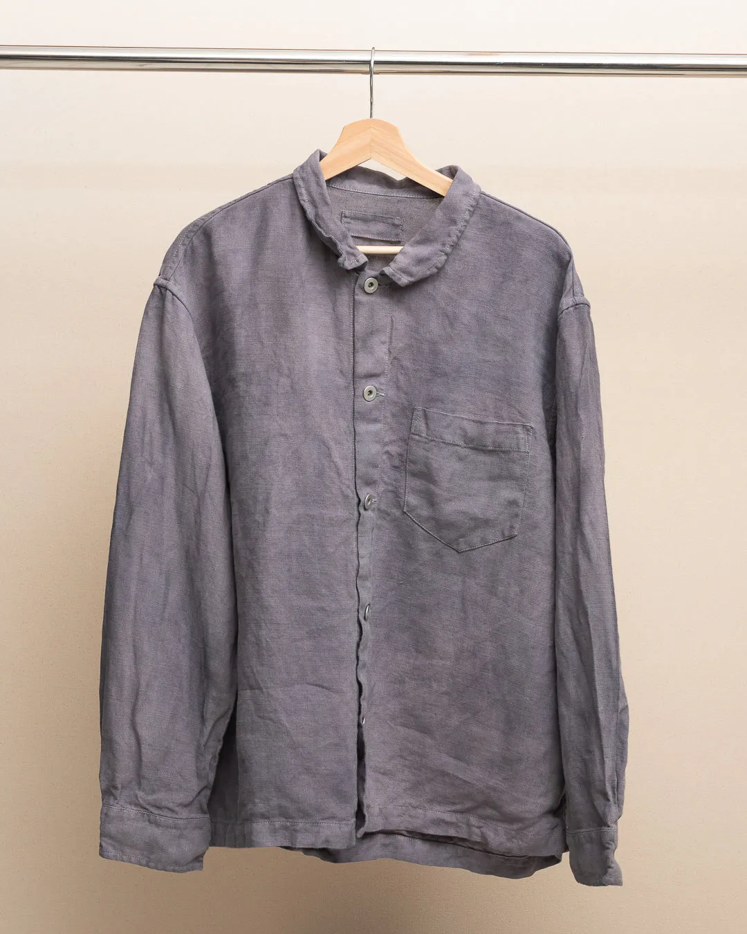 TRAVAIL SHIRT SHIRT - STUDIO DYED BELGIAN LINEN (SR038) sold by James Coward